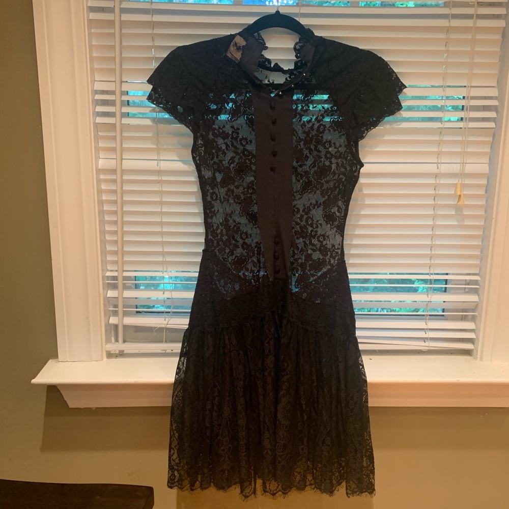 Marciano black lace dress Size small